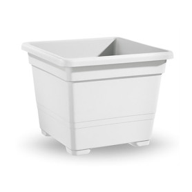 VASO QUADRATO 27CM BIANCO