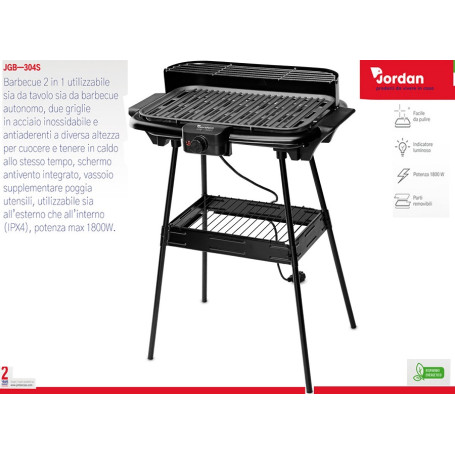 BARBECUE 2 IN 1 ELETT.ED AUTONOMO 1800W