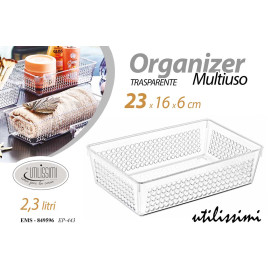 ORGANIZER TRASP.23X16X6 2.3LT