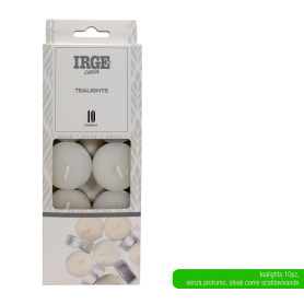 CANDELA 10 TEALIGHTS BIANCHE