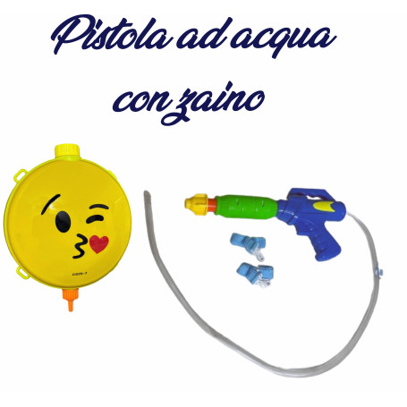 PISTOLA AD ACQUA C/ZAINO 28.5CM