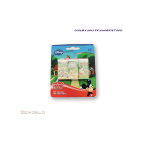 GOMME 3 PZ. MICKEY MOUSE