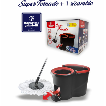 SECCHIO SPIN MOP TORNADO +1 RICAMBIO 16L