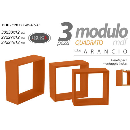 PENSILI QUADRATI COLOR ARANCIO 3PZ 30/27