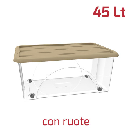 MULTIBOX STORAGE DUNE 45LT C/RUOTE COL.