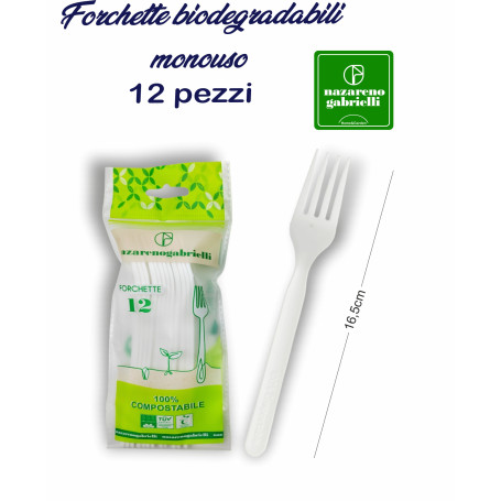 12 FORCHETTA MONOUSO BIODEGRADABILE NG