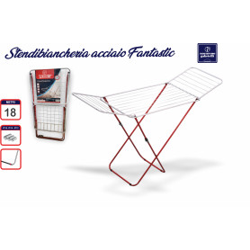 STENDINO ACCIAIO FANTASTIC BCO/ROSSO NG