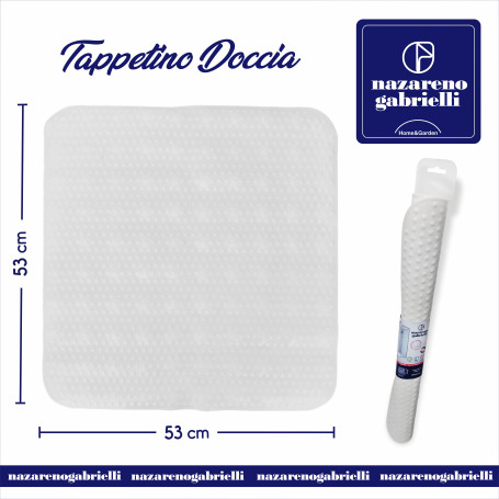 TAPPETO DOCCIA 53X53CM BIANCO NG