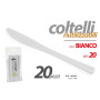 20 COLTELLI MONOUSO.BIANCO