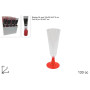 FLUTE PLASTICA 6PZ BASE ROSSA