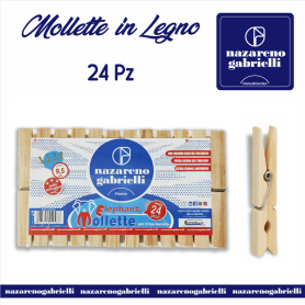 MOLLETTE BUCATO LEGNO ELEFANTE X24 NG