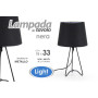 LAMPADA NERA 18X18X33