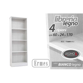 LIBRERIA ERMES 60X24X170 BIANCA