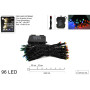 LUCI 96LED MULTIC. 8GIOCHI C/TIMER