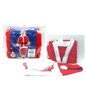 VESTITO BABBO NATALE C/BARBA L/M