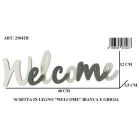 G.DI MARZO SCRITTA LEGNO "WELCOME"