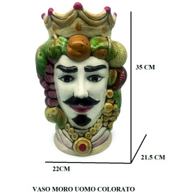 G.DI MARZO MORI VASO COL.UOMO 35CM