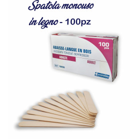 SPATOLA MONOUSO IN LEGNO 100PZ