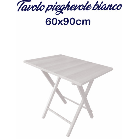 TAVOLO PIEGHEVOLE 60X90 BIANCO