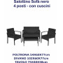 SALOTTINO 4P SOFA C/CUSC.NERO