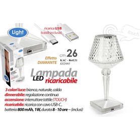 LAMPADA LED 800MAH 1W 3L 26CM