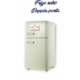 FRIGO 100LT 40W RETRO' DOPPIA PORTA CREM