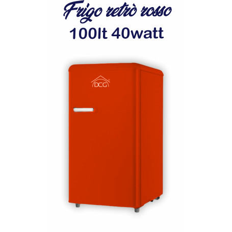 FRIGORIFERO 100LT 40W RETRO' ROSSO