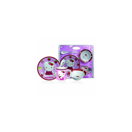 SET COLAZIONE 3PZ.  CERAMICA HELLO KITTY