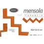 MENSOLA IN LEGNO 59X12X12 ARANCIO