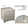 COMODINO ERMES 43X40X44 LEGNO