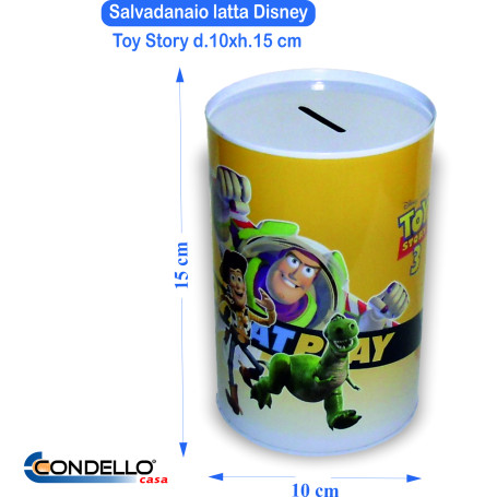 SALVADANAIO LATTA DISNEY TOY STORY CM.10