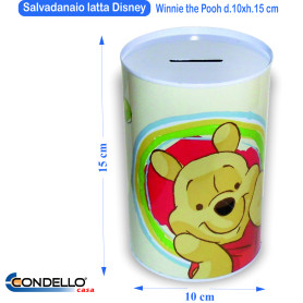 SALVADANAIO LATTA DISNEY WINNIE THE POOH