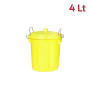 BIDONE C/COPERCHIO MINI BIN 4LT GIALLO