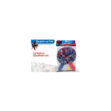 SET RACCHETTE C/PALLA SPIDERMAN