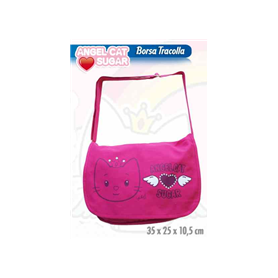 BORSA ANGEL CAT SUGAR 34X24CM ROSSA