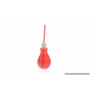 BICCHIERE LAMPADINA C/CANNUCCIA ROSSO