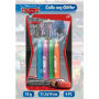 COLLA GLITTER CARS 4PZ