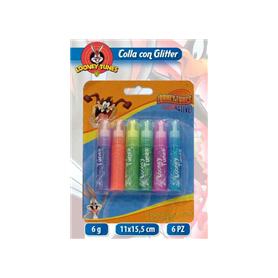 COLLA GLITTER LOONEY 6PZ