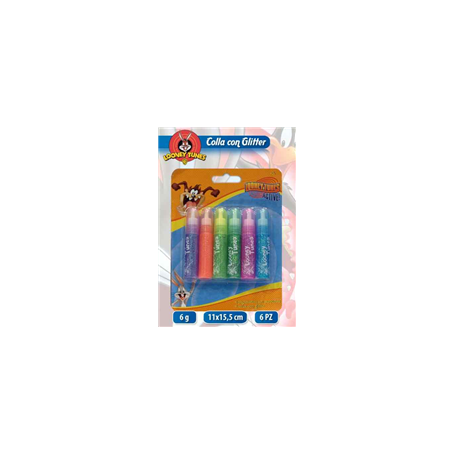 COLLA GLITTER LOONEY 6PZ