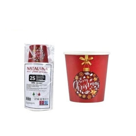 BICCHIERI CARTA 160CC 25PZ NATALE