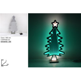 ALBERO DI NATALE LUMINOSO 3D 60CM