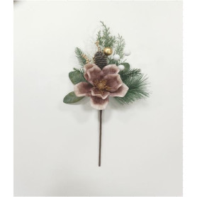 PICK C/FIORI C/FOGLIE H.45CM