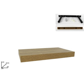 MENSOLA LEGNO RETT.60X23.5X3.8H NATURALE