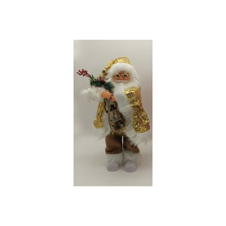 BABBO NATALE C/PAILETTES H.35CM