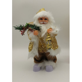 BABBO NATALE C/PAILETTES H.30CM