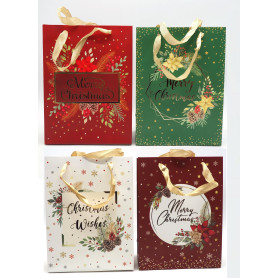 BORSA CARTA H.42X30X12CM DIS.NATALE