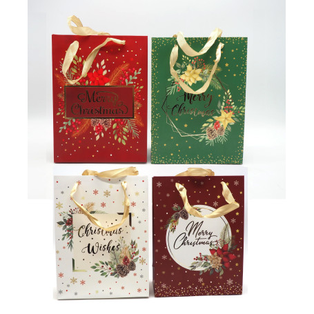 BORSA CARTA H.32X26X10CM DIS.NATALE