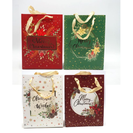 BORSA CARTA H.42X48X16CM DIS.NATALE