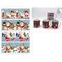 TAZZA MUG H.9.5 D.8/12CM NATALE ASS.