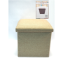 POUF QUADR.VELLUTO TRAPUNTATO 38X38